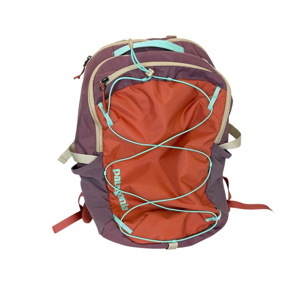 Patagonia Refugio Daypack 30L Backpack w/ Laptop Sleeve Mauve Coral Aqua Blue